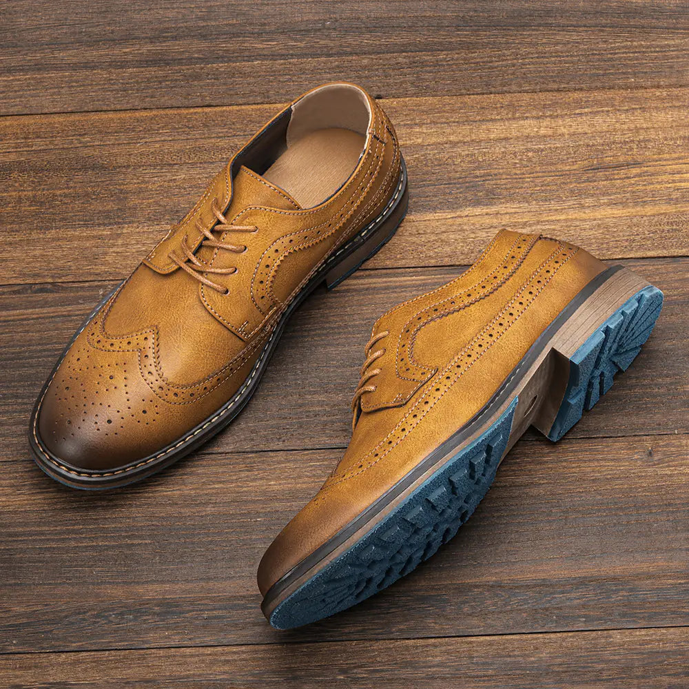Vintage Brogue Shoes for Men