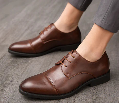 Handmade British Retro Leather Shoes for Men