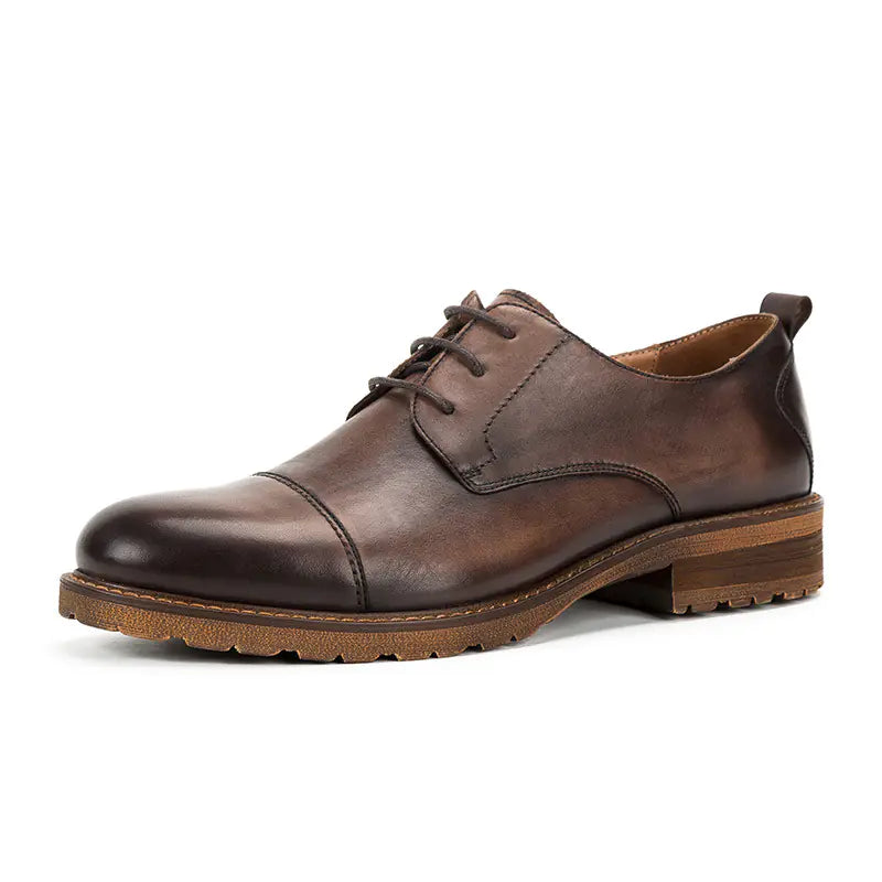 Handmade British Retro Leather Shoes for Men